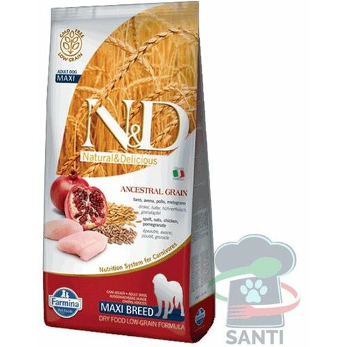 N&d Low Grain Medium/Maxi Adult, Piletina & Nar, 15 kg Cene