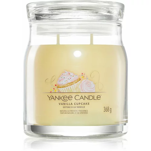 Yankee Candle Vanilla Cupcake dišeča sveča Signature 368 g