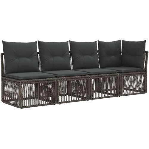 SOFA za 4 osobe s lijevom rukom 4 pcs 4-Broj sjedala Siva Cijene