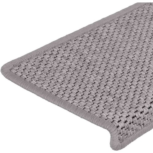 VidaXL Samoljepljivi otirači za stepenice 30 kom 65x21x4 cm srebrni Slike
