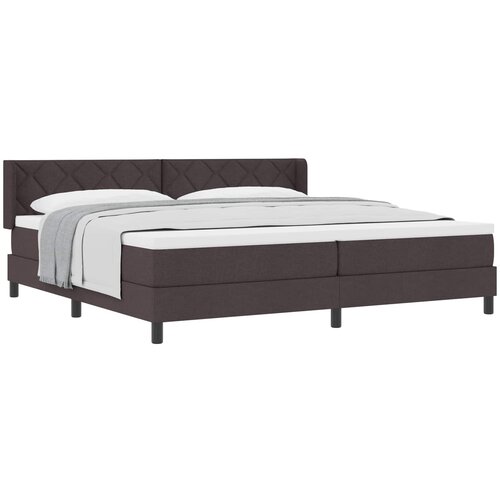vidaXL Postelja boxspring z vzmetnico Temno rjava 200 x 200 cm, (5000123659) Cene