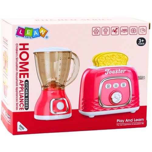  Set kuhinjskih aparata, toster, blender, svjetla, zvukovi ružičasti Slike