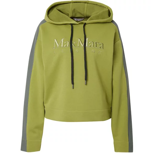 Max Mara Leisure Sweater majica 'STADIO' siva / maslinasta