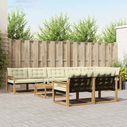  Set vanjskih sofa 9 kom. Bijela i krem Cijene
