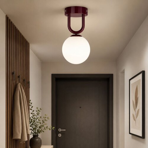 Opviq luster Loop-20455-E, 1 × E27, bordo Cene