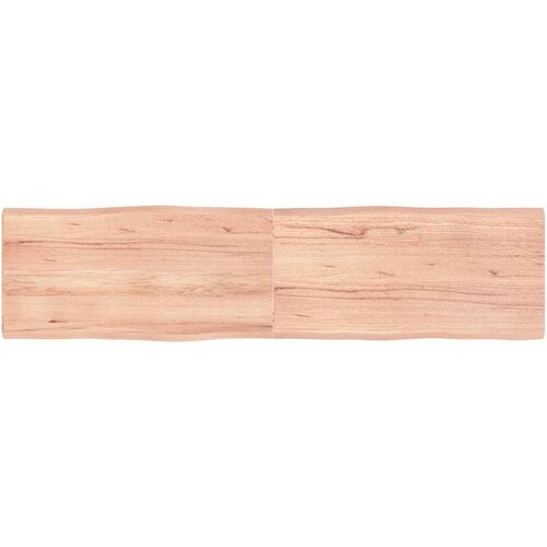 Stolna ploča svjetlosmeđa 160x40x(2-4) cm obrađena hrastovina Slike