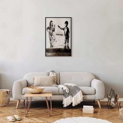  Plakat - Naughty Children 29.7x42 Crni okvir Slike