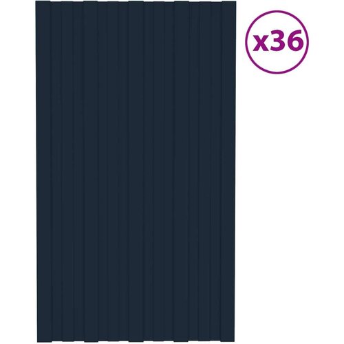  panel 36 pcs Antracit 80 x 45 cm Pocinčani čelik - Antracit 80 x 45 cm 36 Slike