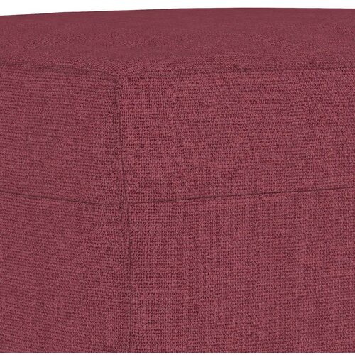 vidaXL 3-dijelni set sofa s jastucima crvena boja vina od tkanine Cene
