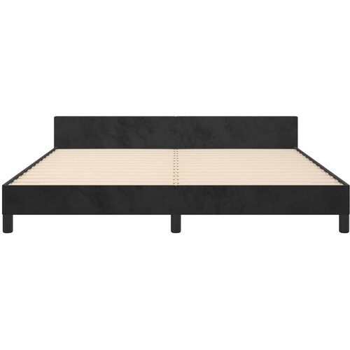  Okvir za krevet s uzglavljem crni 180x200 cm bar&amp;scaron;unasti Slike