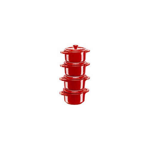 Staub Mini Cocotte Set 4-tlg. rund, Keramik, kirsch-rot Cijene