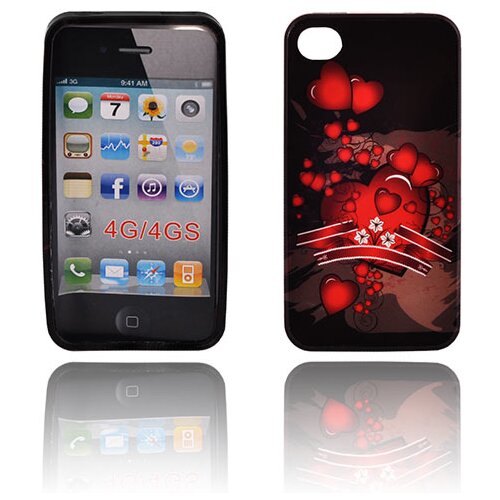  Gumijasti / gel etui Art za LG Optimus L7 II P710 - Red Hearts Slike