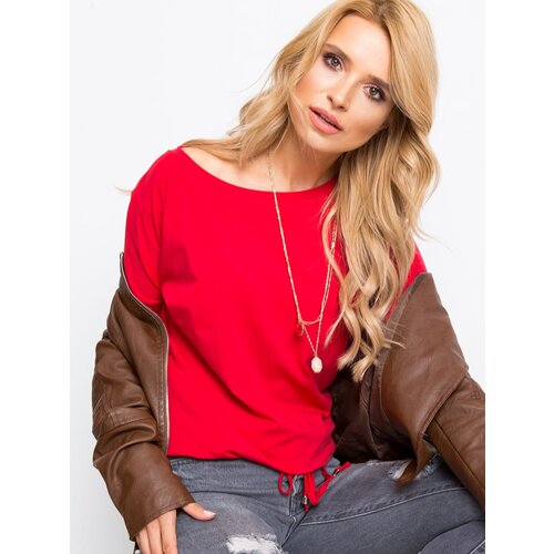 BASIC Feel Good Blouse-RV-BZ-5122.11P-red Cene