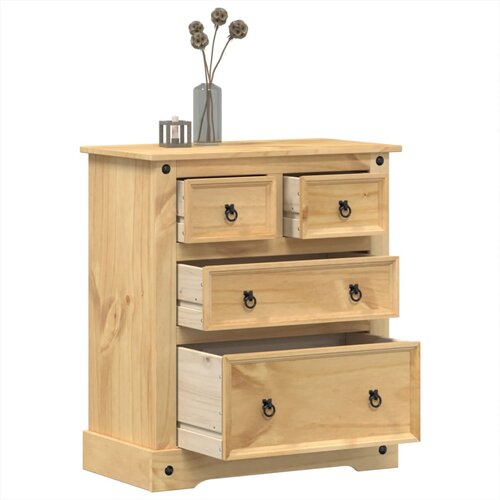 vidaXL Predalnik Corona 80x43x91 cm trdna borovina Cene