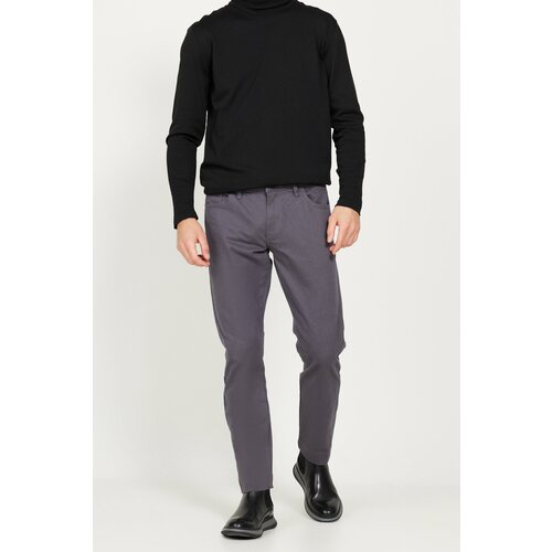 ALTINYILDIZ CLASSICS Men's Anthracite Slim Fit Slim Fit 5 Pocket Cotton Flexible Trousers Slike