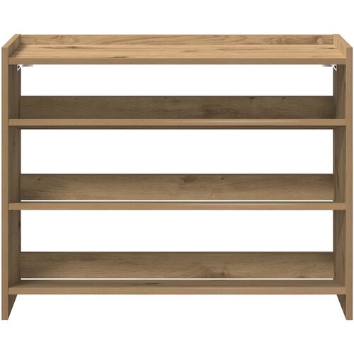  Stalak za cipele boja hrasta 80x25x62 cm konstruirano drvo Smeđa Slike