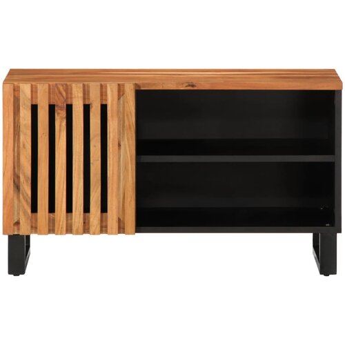 Maison Chic TV omarica - TV stojalo - Televizijska omarica 80x34x46 cm trden akacijev les, (21698871) Slike