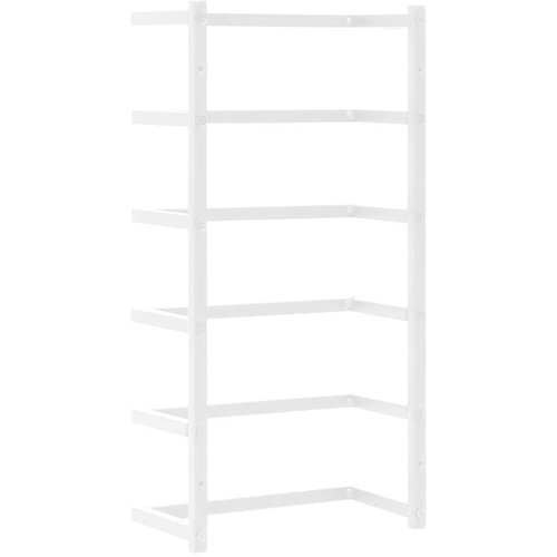 VidaXL stalak za ručnike bijeli 24 x 12 x 48 cm čelični Slike