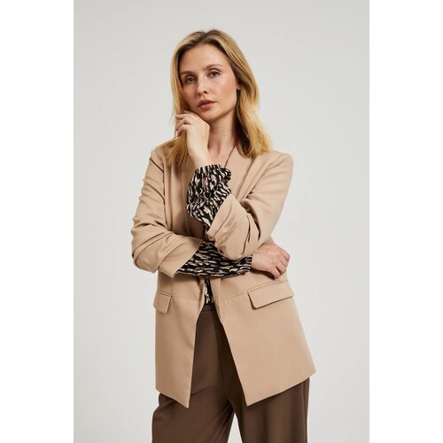 Moodo Women&amp;#039;s jacket with 3/4 sleeves - beige Slike