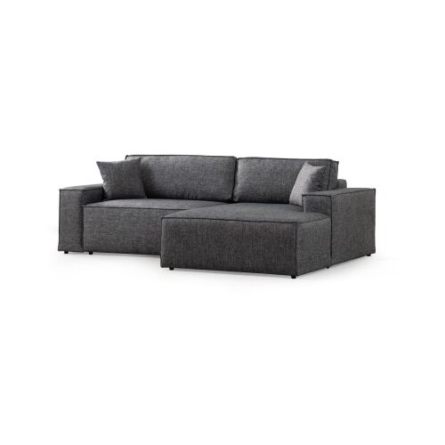 Atelier Del Sofa Kutna sofa Pirlo 145x43x206cm Tamno siva Slike
