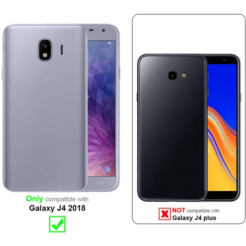  3x Celozaslonska za&amp;scaron;čitna folija, združljiva z Samsung Galaxy J4 2018 - Za&amp;scaron;čitna folija v transparentno s čarno - 3-pack Kaljeno steklo za za&amp;scaron;čito zaslona s trdoto 9H in 3D dotikom, (20563034) Slike