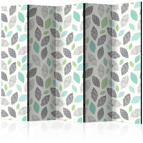  Paravan u 5 dijelova - Patterned Leaves II [Room Dividers] 225x172 Slike