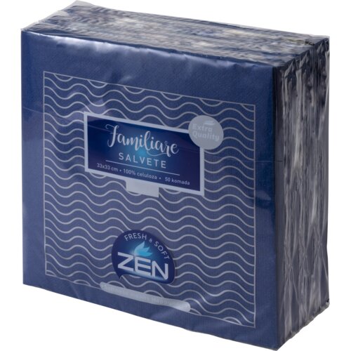 Zen Jednoslojne salvete Familiare 50/1 33X33 tamnoplave Slike