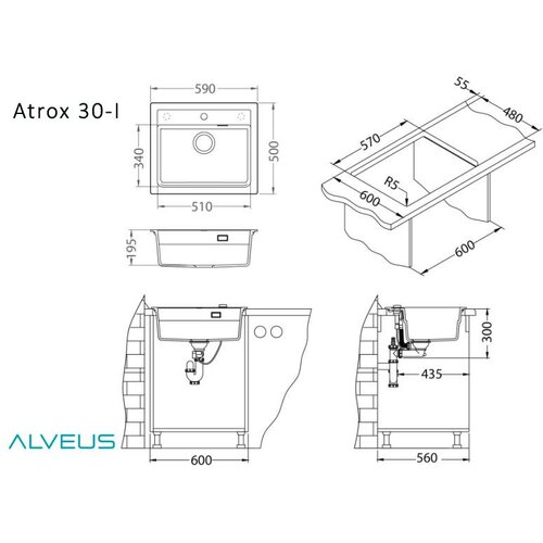 Alveus sudopera ATROX 30 g91 - carbon Slike