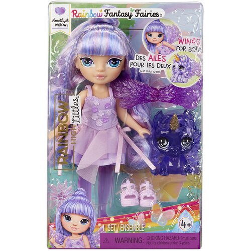 Mga Entertainment Rainbow High Littles vila duge Amethyst Willow lutka Cene