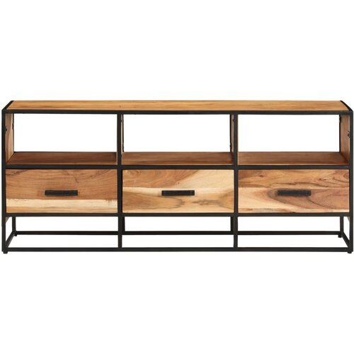 Maison Chic TV omarica - TV stojalo - Televizijska omarica 110x30x45 cm trden akacijev les, (21700075) Cene