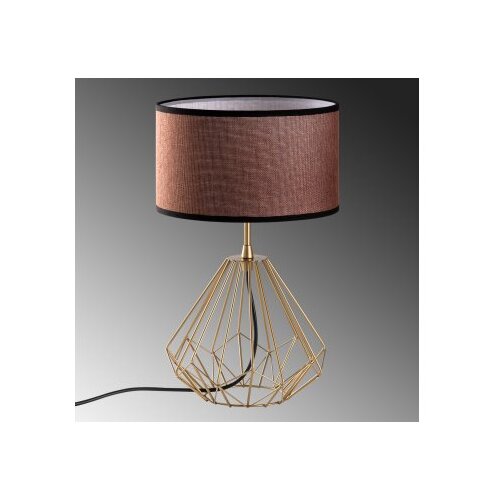 Opviq Stona lampa Diamond-S-713, 25x25x43 cm, IP20, Smeđe-zlatna boja Slike
