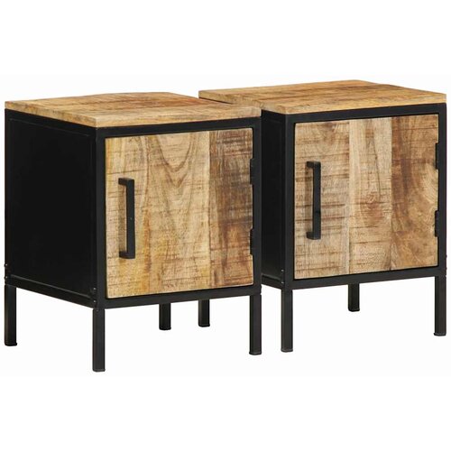  Noćni ormar 2 pcs Smeđa i crna 30 x 30 x 40 cm Cene