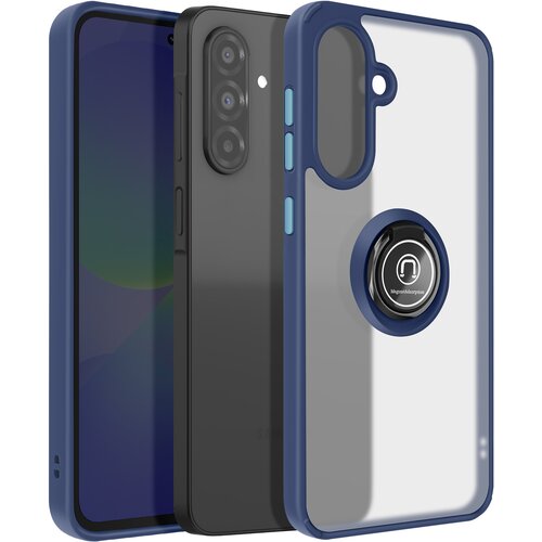 AVIZAR Ohišje za Samsung Galaxy A36 Magnetic Ring Translucent Back, Modra noč, (5000013329) Cene