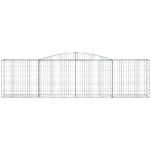  Lučne gabionske ko&amp;scaron;are 10kom 400x50x100/120cm pocinčano željezo Slike