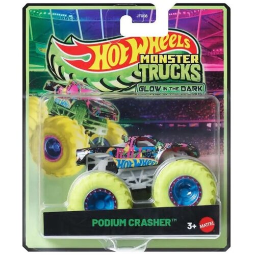 Mattel Hot Wheels Monster Trucks: Podium Crasher &ndash; avtomobilček, ki sveti v temi, 1:64 &ndash; Cene