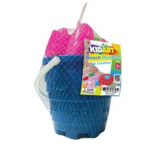 KidArt kid art: komplet za plažo, kinetični pesek s 6 oblikami - rdeča Cene