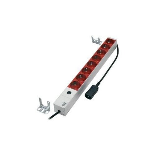 MicroConnect Bachmann - Regleta de 8 tomas, 48,3 cm power extension 2 m 8 AC outlet(s) Indoor Cene