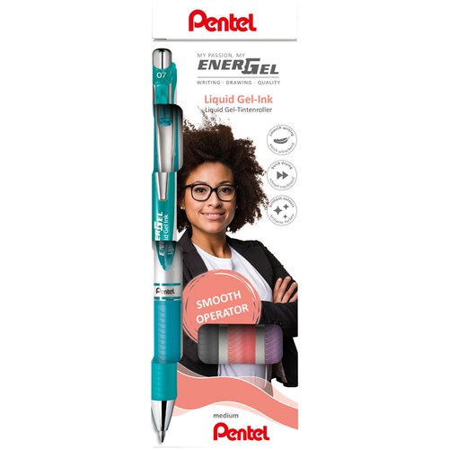 Pentel gel roler EnerGel XmRT Liquid, set 4, (21655445) Cene