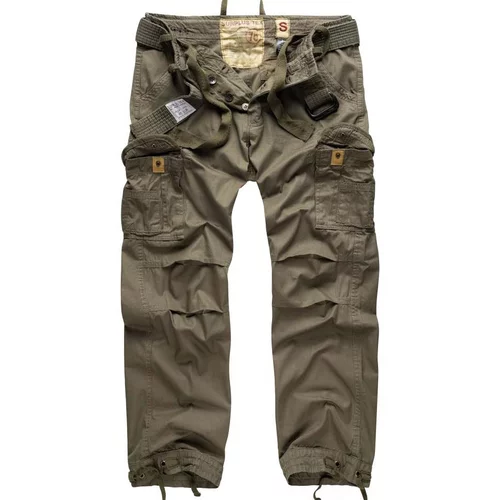 Surplus muške vojaške hlače premium vintage za jače, maslinasta