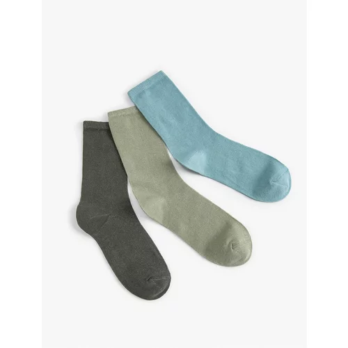 Koton 3-Piece Basic Socks Set Multicolored