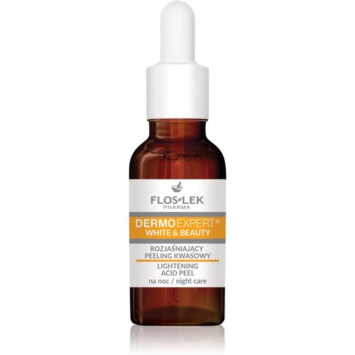 FlosLek Pharma DermoExpert Acid Peel posvetlitvena nočna nega proti pigmentnim madežem 30 ml Cene
