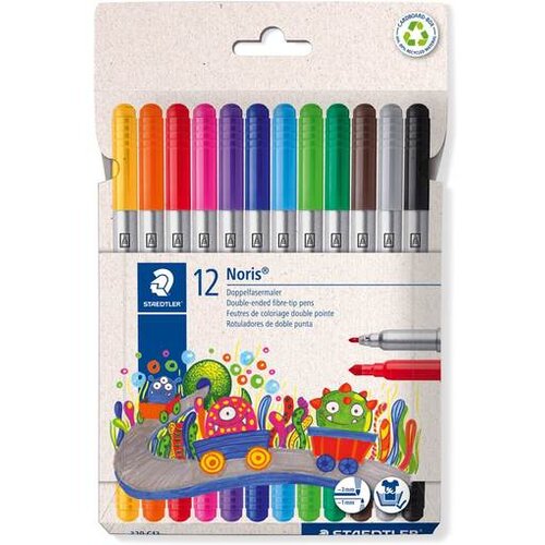 Staedtler Flomastri, noris club, obojestranski, 12/1, v kartonski &scaron;katli 320 C12 Cene