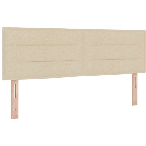  LED uzglavlje Linije dizajn Krem 160 cm Tkanina Slike