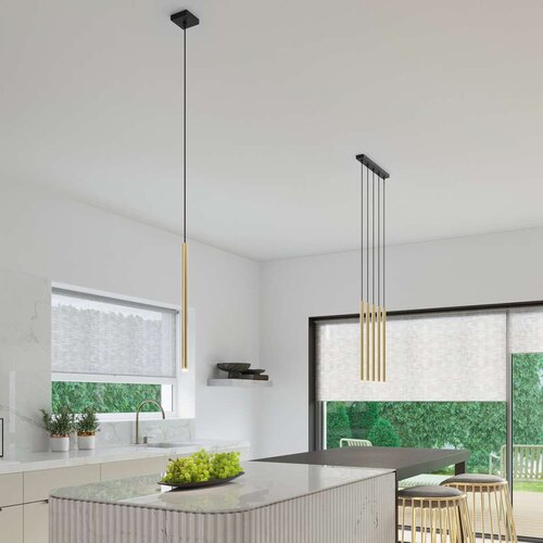  Sollux SL.1196 - Luster na sajli PASTELO 3xG9/8W/230V zlatni Slike
