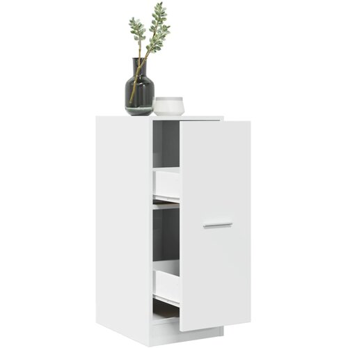 VidaXL Lekarni&amp;scaron;ka omara bela 30x41x77,5 cm inženirski les Slike