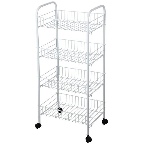 Metalna kolica sa 4 ko&scaron;are, 39,5x26,5x83,5cm Cijene