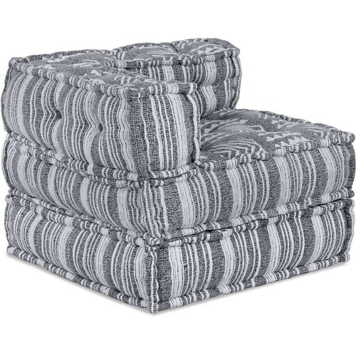  Modularni Pouf Sofa za 4 Osobe Pretvorni Svijetlosiva Tkanina Slike