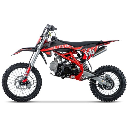 Cross motor na benzin ULTRA 66 125cc - rdeča Slike