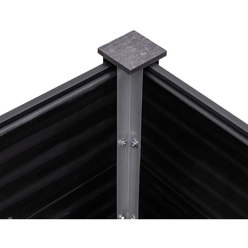 VidaXL Visoka greda 200x50x54 cm WPC siva Slike