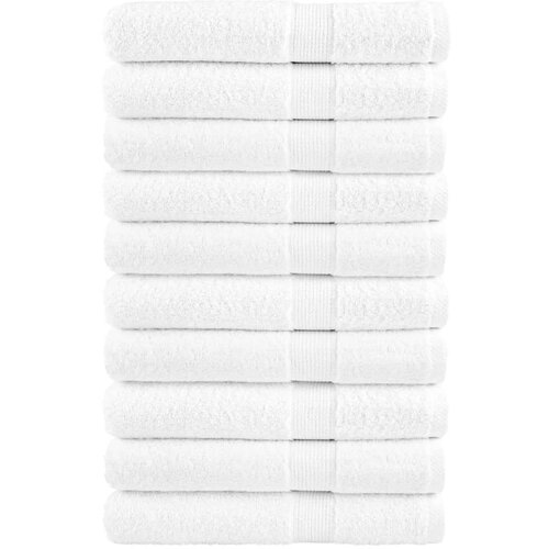 VidaXL Ručnici 10 kom bijeli 100 x 200 cm 600 gsm od 100 % pamuka Slike